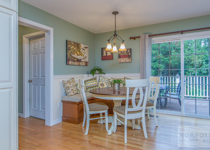 Dining area with Custom Bench