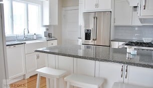 White Beach House Kitchen - Hull, MA