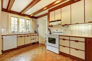 Outdated kitchen ready to remodel.