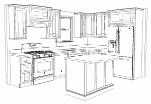 wireframe kitchen design 