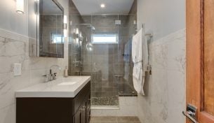 Modern Bath Remodel - Jamaica Plain, MA