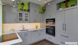 Modern Grey Kitchen Remodel - Jamaica Plain, MA