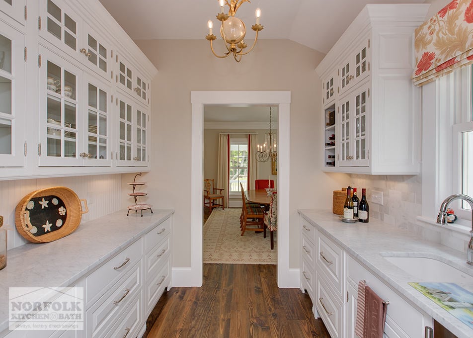 another view of white cabinets in butlers pantry 