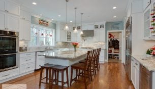 Festive White Kitchen - New Construction - Hudson, NH