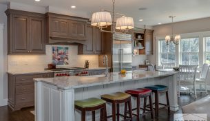 Sophisticated Two-Tone Kitchen in Scituate
