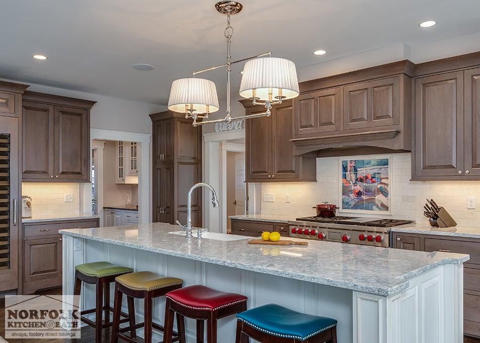 Sophisticated Two-Tone Kitchen in Scituate - Norfolk Kitchen & Bath