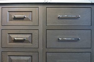 Inset Cabinet Drawers shown on base cabinet 