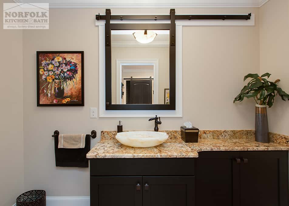 Showplace Bathroom With Sliding Mirror Norfolk Kitchen Bath