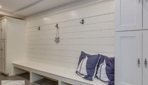 Nautical White Mudroom - Cohasset, MA