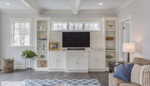 White Entertainment Center & Dining Hutch - Cohasset, MA