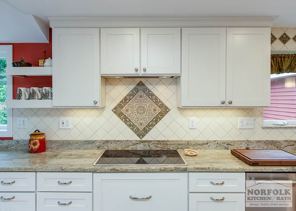 Full Ceramic Backsplash Behind Stove Only