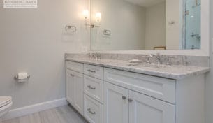 White Showplace Guest Bathroom - Wilmington, MA