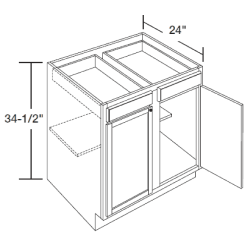 double door and drawer base kitchen cabinet specs