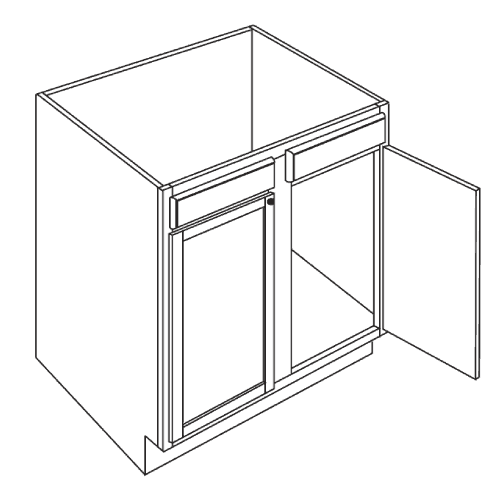 double door sink base cabinet specs