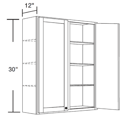 double door kitchen wall stock cabinet specs