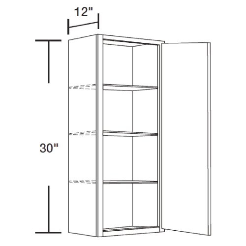 single door kitchen wall cabinet specs