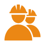 orange contractor icon