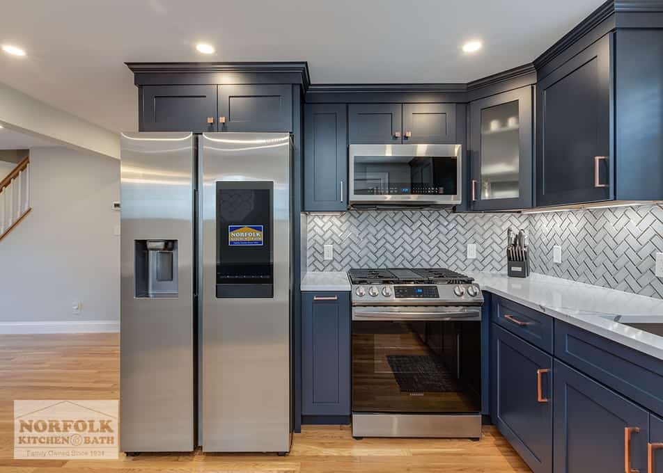 Classic Ice Blue Shaker Kitchen - Riverview