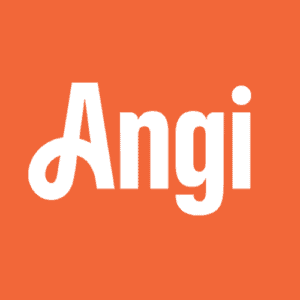 angi logo with orange background