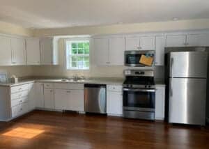 new kitchen in habitat for humanity house in Easton, MA