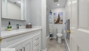 Scituate White Bath Remodels