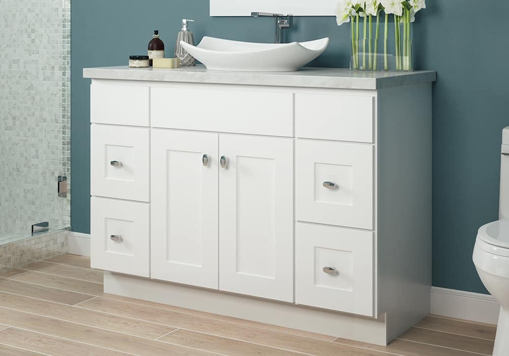 stock vanity white