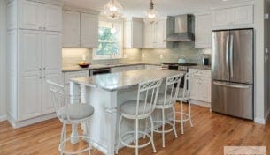 Traditional White Kitchen Design - Randolph, MA