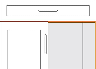 frameless cabinet construction drawing