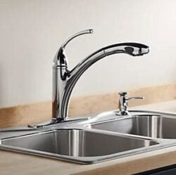 stainless pull-out kitchen faucet