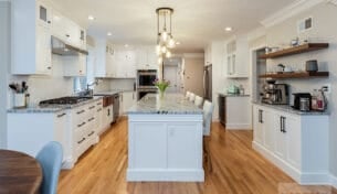 Inset White Shaker Kitchen - Bolton, MA