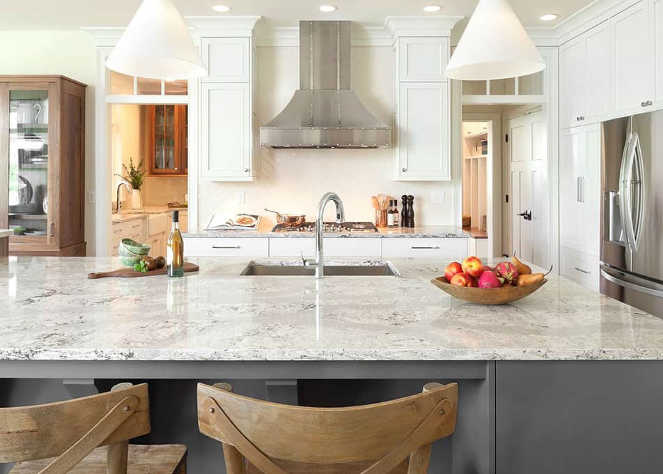 Cambria quartz countertops in a modern kitchen