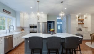 Gray & White Kitchen - Windham, NH