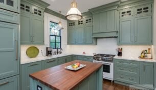 Green Victorian Kitchen - Dorchester, MA