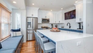 Coastal Blue & White Kitchen - Quincy, MA