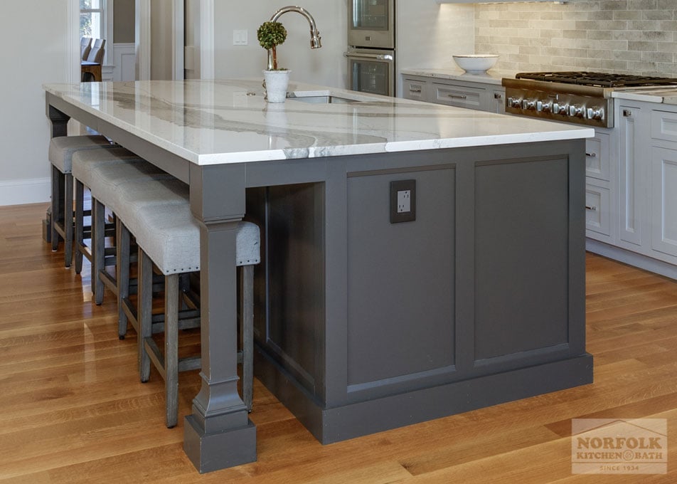 New Construction Gray Kitchen - Weston, MA