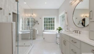 Bright Modern Bath - Bedford, NH