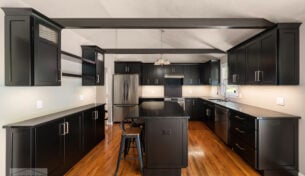 Bold Black Kitchen - Dracut, MA