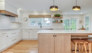 Bright White Kitchen - Needham, MA