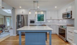 Two-Tone Kitchen - Natick, MA