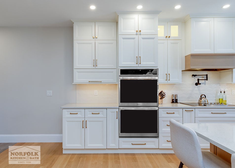 Sleek White Kitchen - Bedford, NH