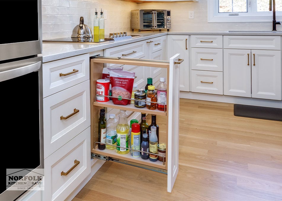 Sleek White Kitchen - Bedford, NH