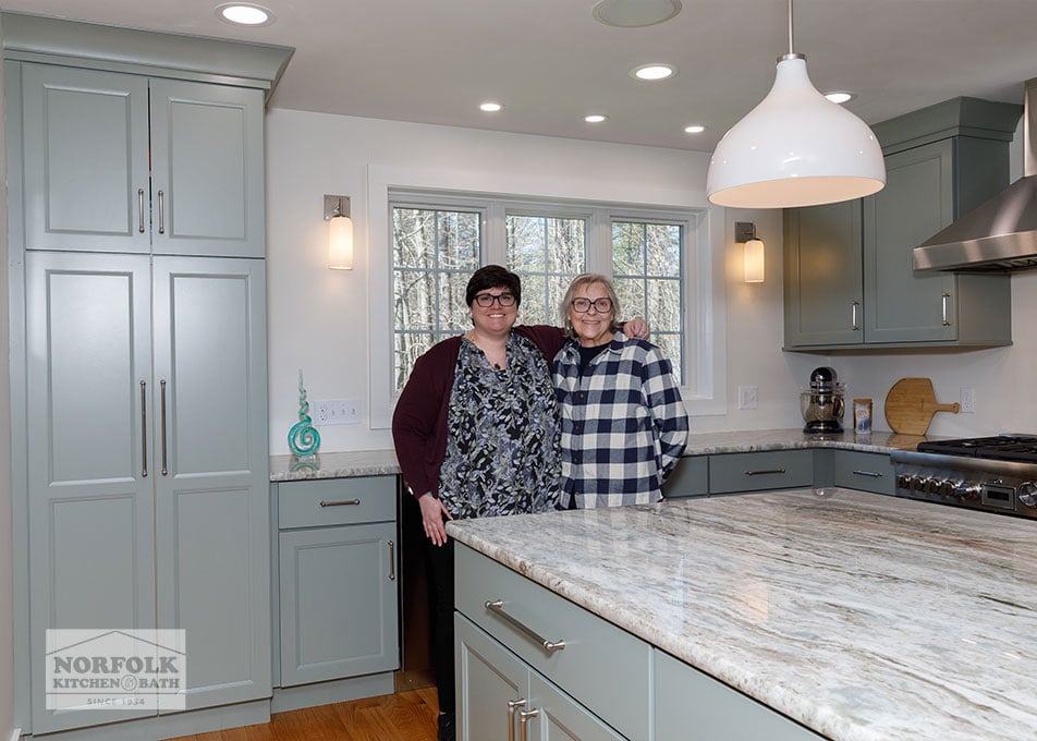 Green Shaker Kitchen Cabinet - Epping, NH