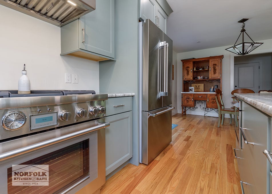Green Shaker Kitchen Cabinet - Epping, NH