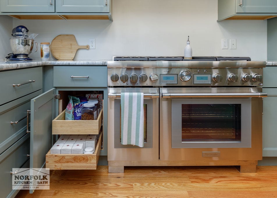 Green Shaker Kitchen Cabinet - Epping, NH