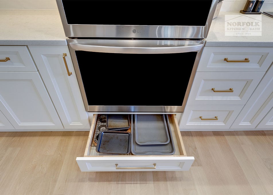 Sleek White Kitchen - Bedford, NH