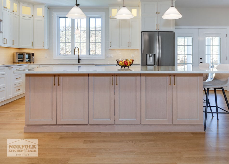 Sleek White Kitchen - Bedford, NH