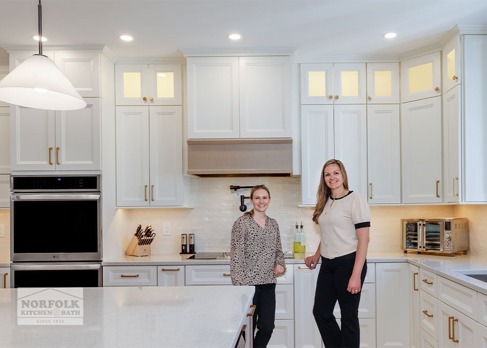 Sleek White Kitchen - Bedford, NH