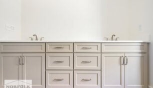 Double Vanity Bathroom Design - Newington, NH