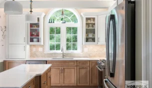 Cherry Cappuccino Stain Kitchen Remodel – Nashua, NH